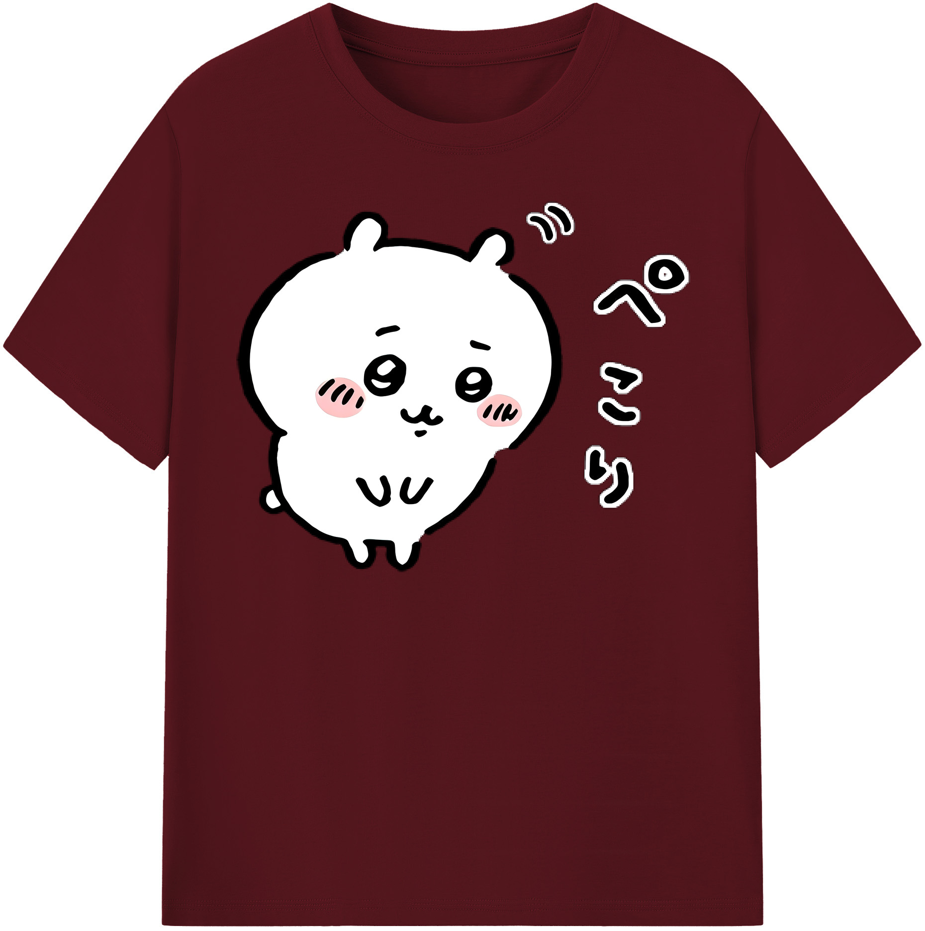 （画像用） ちいかわ ちいかわ Chii-kawa chiikawa 綿100％半袖Tシャツ（フロントプリント）